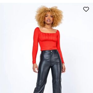 Princess Polly Red Women’s bodysuit